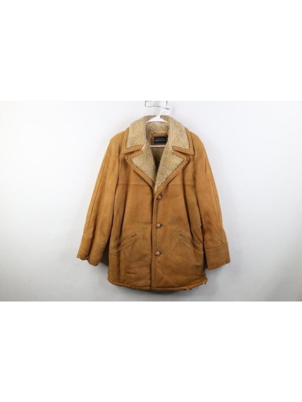 Vtg 60s 70s Streetwear Mens 42R Thrashed Suede Leather Lined Marlboro Man Jacket